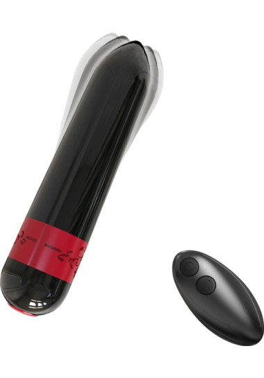 Armony Rocket Vibrator Bullet Remote Control Μίνι δονητής από σιλικόνη σε μαύρο χρώμα, μήκους 10 εκ. και μέγιστης διαμέτρου 2 εκ. με τηλεχειριζόμενο χειρισμό