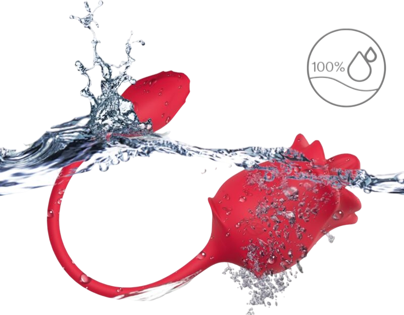 Κλειτοριδικός δονητής από σιλικόνη σε κόκκινο χρώμα, μήκους 34,2 εκ. και μέγιστης διαμέτρου 5,7 εκ.