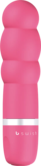 Μίνι δονητής από σιλικόνη σε ροζ χρώμα, μήκους 10 εκ. και μέγιστης διαμέτρου 2 εκ.