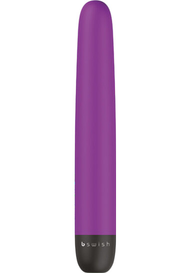Bgood Classic Rasberry B Swish 18 cm Κλασσικός δονητής από abs σε μοβ χρώμα, μήκους 18 εκ. και μέγιστης διαμέτρου 2,6 εκ.