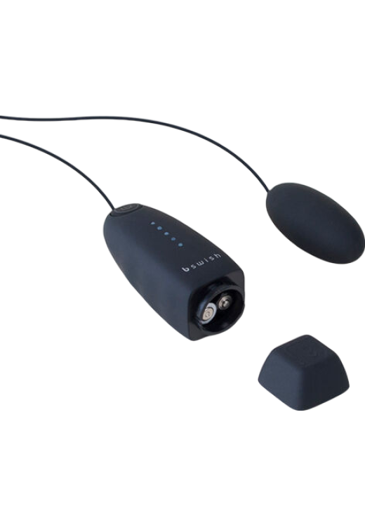 Δονούμενο αυγό από abs σε μαύρο χρώμα με ενσύρματο κοντρόλ