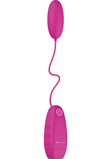 B Swish Bnaughty Classic Vibrating Bullet Cerise Δονούμενο αυγό από abs σε ροζ χρώμα με ενσύρματο κοντρόλ