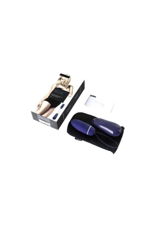 Τηλεχειριζόμενο αυγό από σιλικόνη σε μπλέ χρώμα, μήκους 7,5 εκ. και μέγιστης διαμέτρου 2,5 εκ. με τηλεχειριζόμενο χειρισμό