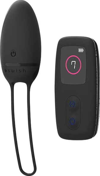 Τηλεχειριζόμενο αυγό από abs σε μαύρο χρώμα, μήκους 12 με τηλεχειριζόμενο χειρισμό