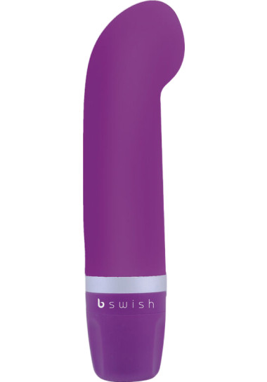 G Bcute Classic Curve B Swish 10 cm Δονητής σημείου g από σιλικόνη σε μοβ χρώμα, μήκους 10 εκ. και μέγιστης διαμέτρου 2 εκ.