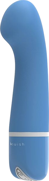 Δονητής σημείου g από σιλικόνη σε μπλέ χρώμα, μήκους 15,2 εκ. και μέγιστης διαμέτρου 3,5 εκ.