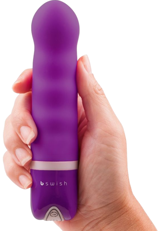 Δονητής σημείου g από σιλικόνη σε μοβ χρώμα, μήκους 15,2 εκ. και μέγιστης διαμέτρου 3,5 εκ.