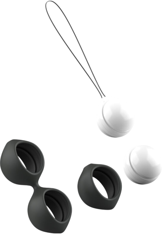 Kegel μπάλες από tpe σε μαύρο χρώμα, μήκους 7,8 εκ. και μέγιστης διαμέτρου 2,9 εκ.