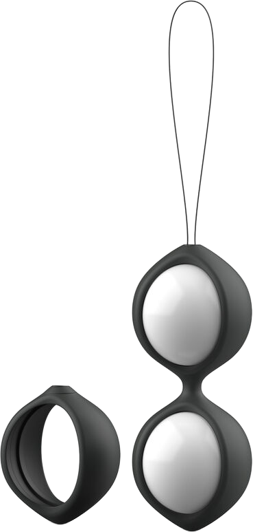 Kegel μπάλες από σιλικόνη σε μαύρο χρώμα