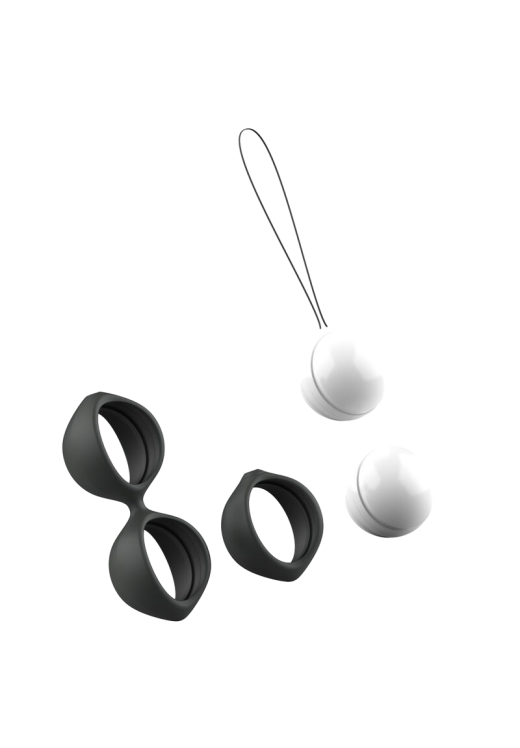 Kegel μπάλες από σιλικόνη σε μαύρο χρώμα