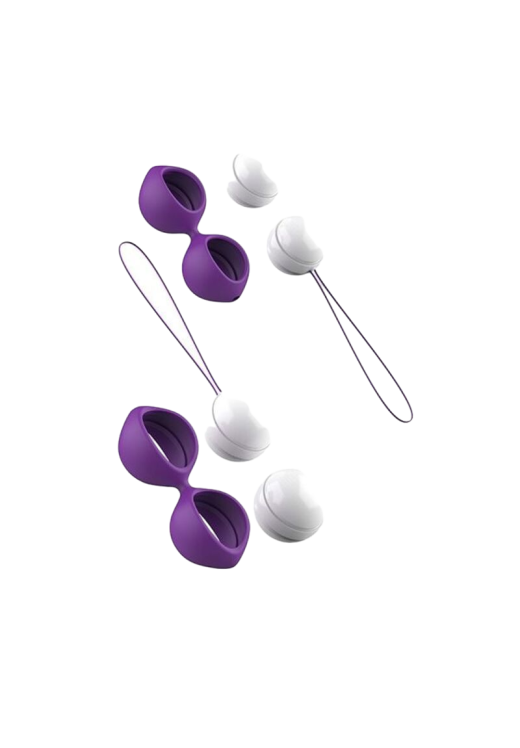 Kegel μπάλες από σιλικόνη σε μοβ χρώμα