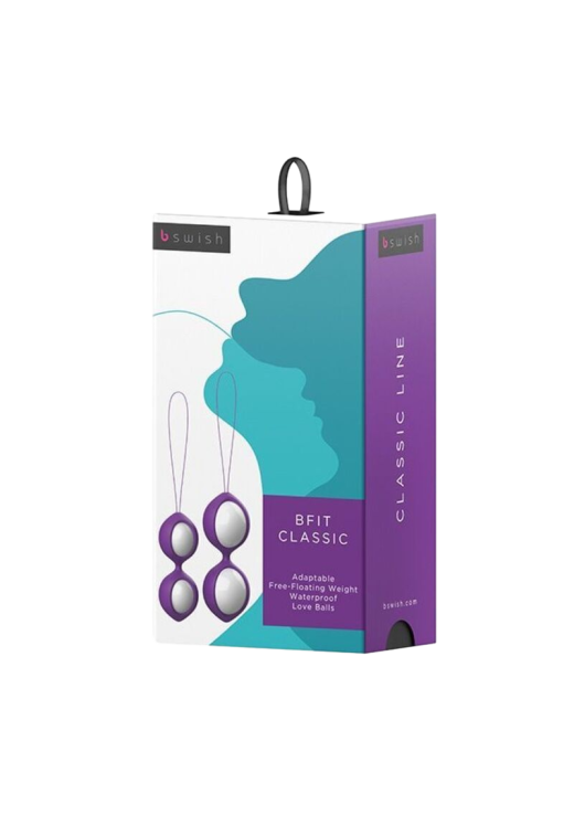 Kegel μπάλες από σιλικόνη σε μοβ χρώμα