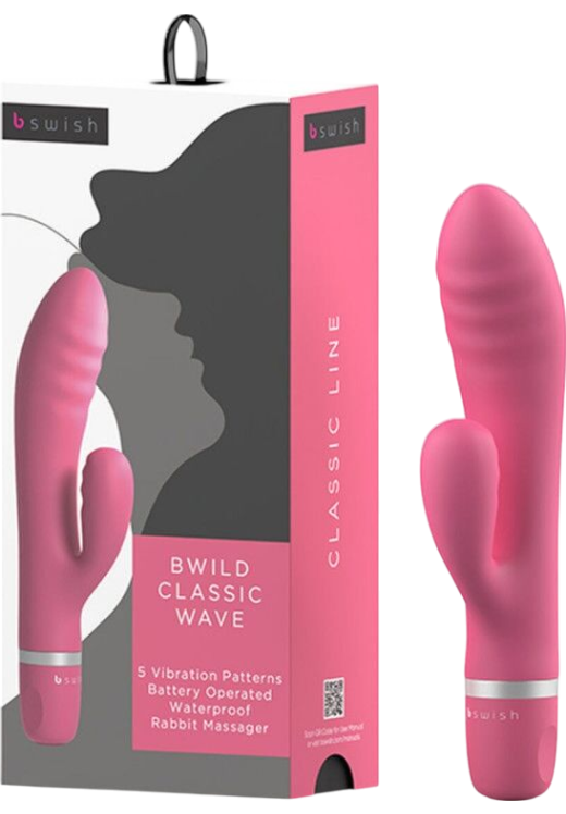 Rabbit δονητής από σιλικόνη σε ροζ χρώμα, μέγιστης διαμέτρου 3 εκ.