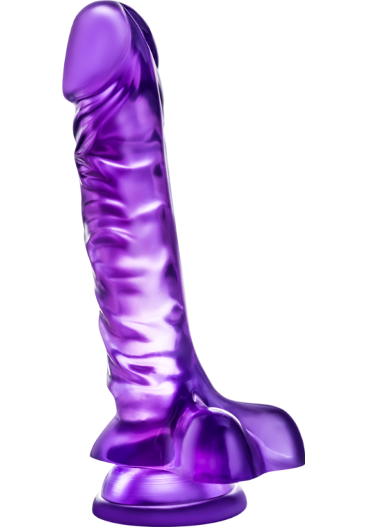 Ομοίωμα πέους από pvc σε μοβ χρώμα, μήκους 22,8 εκ. και μέγιστης διαμέτρου 4,4 εκ.