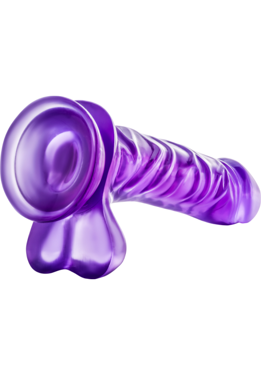 Ομοίωμα πέους από pvc σε μοβ χρώμα, μήκους 22,8 εκ. και μέγιστης διαμέτρου 4,4 εκ.