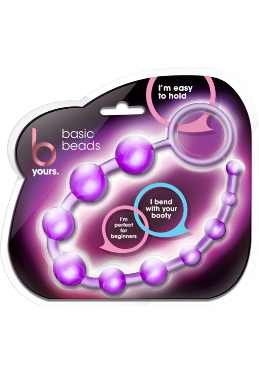 Πρωκτικές μπίλιες από pvc σε μοβ χρώμα, μήκους 32,3 εκ. και μέγιστης διαμέτρου 2,3 εκ.