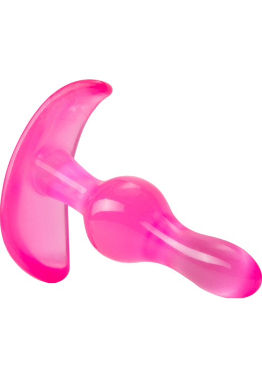 Πρωκτική σφήνα από tpe σε ροζ χρώμα, μήκους 8,9 εκ. και μέγιστης διαμέτρου 2,3 εκ.
