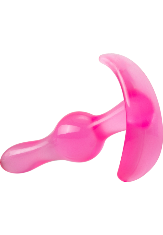 Πρωκτική σφήνα από tpe σε ροζ χρώμα, μήκους 8,9 εκ. και μέγιστης διαμέτρου 2,3 εκ.
