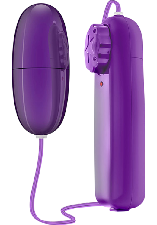 Δονούμενο αυγό από abs σε μοβ χρώμα, μήκους 5,7 εκ. και μέγιστης διαμέτρου 2,4 εκ. με ενσύρματο κοντρόλ