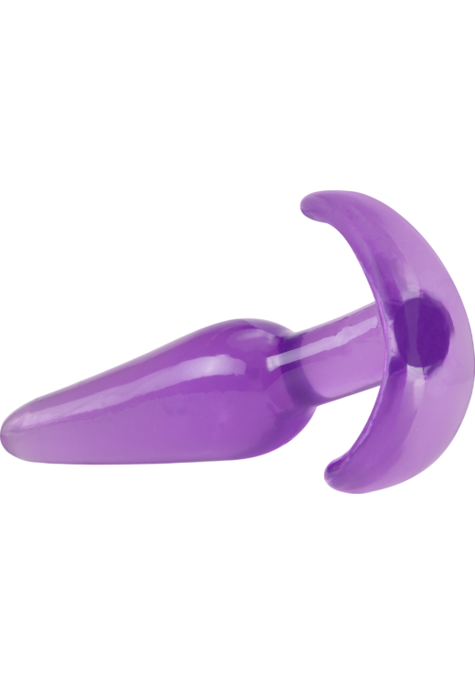 Πρωκτική σφήνα από tpe σε μοβ χρώμα, μήκους 10,8 εκ. και μέγιστης διαμέτρου 2,5 εκ.