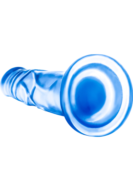 Ομοίωμα πέους από pvc σε μπλέ χρώμα, μήκους 19 εκ. και μέγιστης διαμέτρου 3,8 εκ.