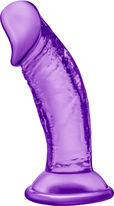 Ομοίωμα πέους από pvc σε μοβ χρώμα, μήκους 11,4 εκ. και μέγιστης διαμέτρου 3,1 εκ.