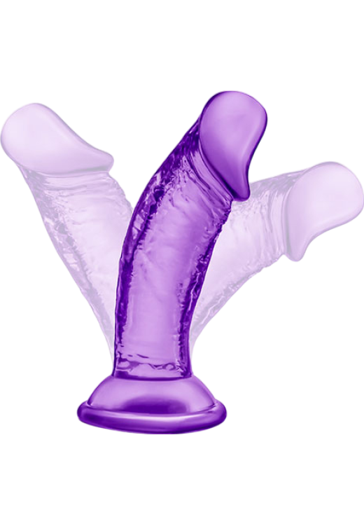 Ομοίωμα πέους από pvc σε μοβ χρώμα, μήκους 11,4 εκ. και μέγιστης διαμέτρου 3,1 εκ.