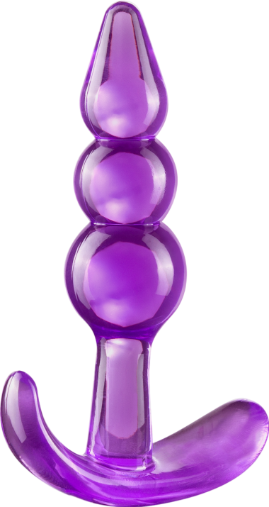 Πρωκτική σφήνα από tpe σε μπεζ χρώμα, μήκους 9,5 εκ. και μέγιστης διαμέτρου 2,5 εκ.