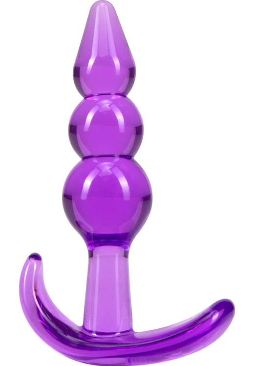 Πρωκτική σφήνα από tpe σε μπεζ χρώμα, μήκους 9,5 εκ. και μέγιστης διαμέτρου 2,5 εκ.