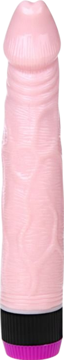 Ρεαλιστικός δονητής από tpr σε φυσικό χρώμα, μήκους 22,5 εκ. και μέγιστης διαμέτρου 3,7 εκ.