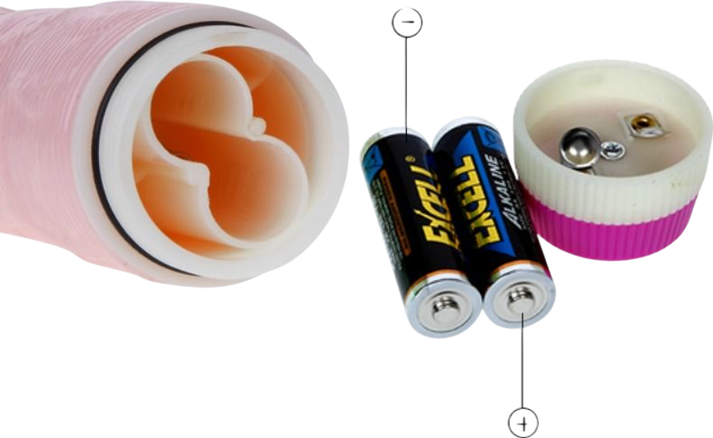 Ρεαλιστικός δονητής από tpr σε φυσικό χρώμα, μήκους 22,5 εκ. και μέγιστης διαμέτρου 3,7 εκ.