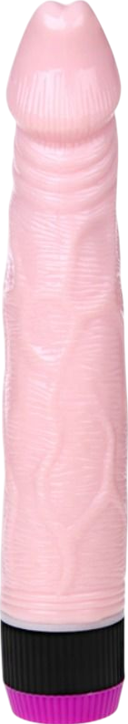 Ρεαλιστικός δονητής από tpr σε φυσικό χρώμα, μήκους 22,5 εκ. και μέγιστης διαμέτρου 3,7 εκ.