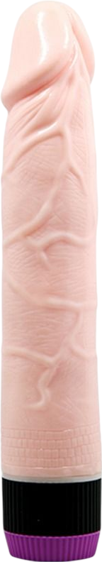 Ρεαλιστικός δονητής από tpr σε φυσικό χρώμα, μήκους 21,5 εκ. και μέγιστης διαμέτρου 4 εκ.