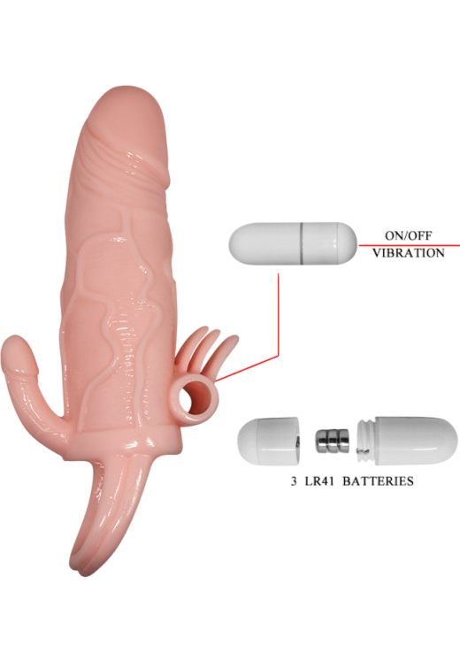 Κάλυμμα από tpe σε φυσικό χρώμα, μήκους 14.7 εκ. και μέγιστης διαμέτρου 4 εκ.