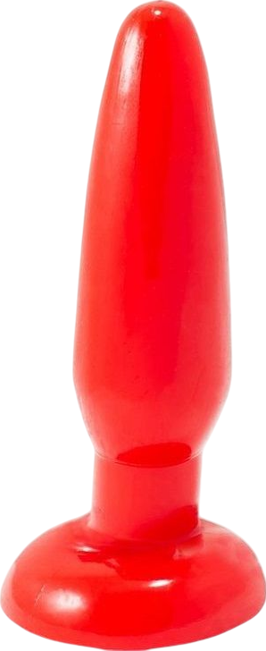 Πρωκτική σφήνα από tpr σε κόκκινο χρώμα, μήκους 15 εκ. και μέγιστης διαμέτρου 3 εκ.