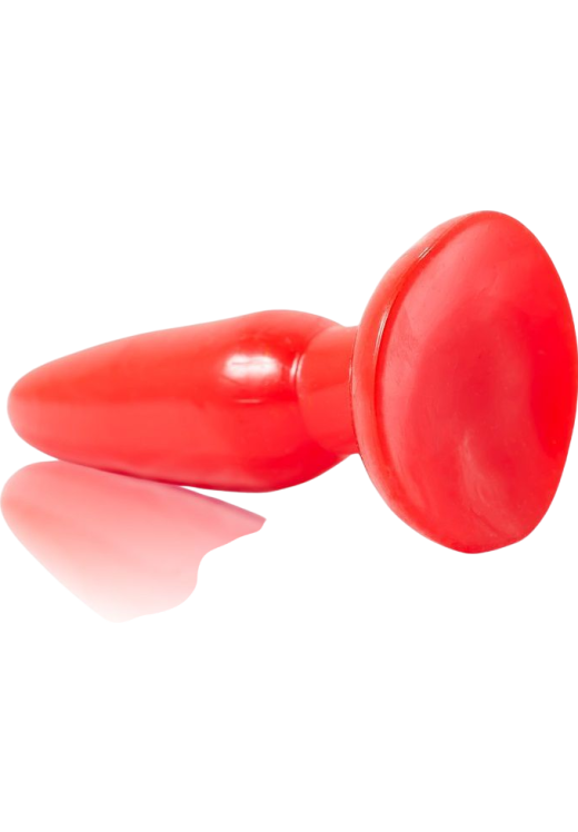 Πρωκτική σφήνα από tpr σε κόκκινο χρώμα, μήκους 15 εκ. και μέγιστης διαμέτρου 3 εκ.