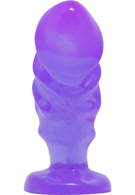 Πρωκτική σφήνα από tpe σε μοβ χρώμα, μήκους 11 εκ. και μέγιστης διαμέτρου 3,8 εκ.