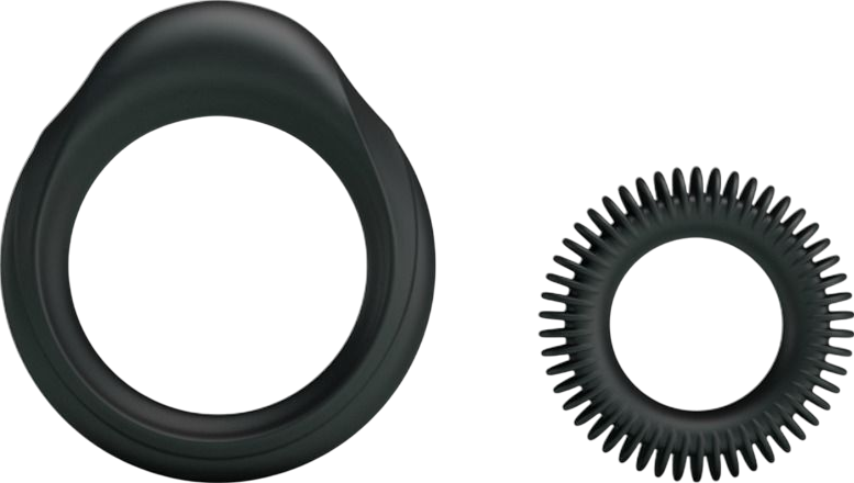 Σετ δαχτυλίδια πέους από σιλικόνη σε μαύρο χρώμα