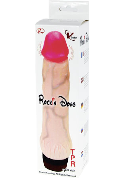 Ρεαλιστικός δονητής από tpr σε φυσικό χρώμα, μήκους 22 εκ. και μέγιστης διαμέτρου 5 εκ.