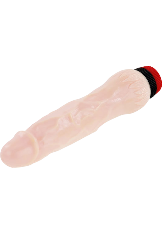 Ρεαλιστικός δονητής από tpr σε φυσικό χρώμα, μήκους 22 εκ. και μέγιστης διαμέτρου 5 εκ.