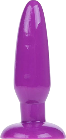 Πρωκτική σφήνα από tpr σε μοβ χρώμα, μήκους 15 εκ. και μέγιστης διαμέτρου 3 εκ.