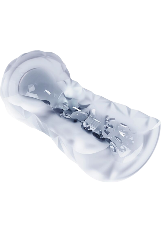 Αυνανιστήρι σε διάφανο χρώμα, μήκους 15 εκ. και μέγιστης διαμέτρου 6,3 εκ.