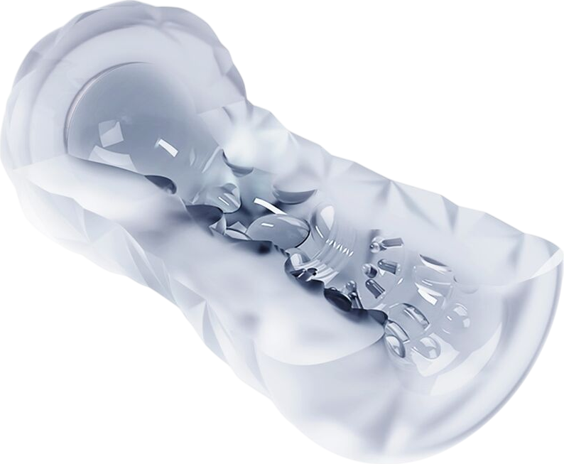 Αυνανιστήρι σε διάφανο χρώμα, μήκους 15 εκ. και μέγιστης διαμέτρου 6,3 εκ.