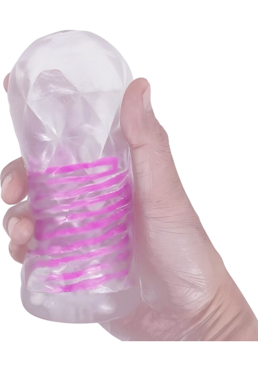 Αυνανιστήρι σε διάφανο χρώμα, μήκους 15 εκ. και μέγιστης διαμέτρου 6,3 εκ.