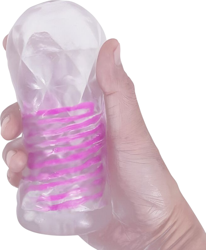 Αυνανιστήρι σε διάφανο χρώμα, μήκους 15 εκ. και μέγιστης διαμέτρου 6,3 εκ.