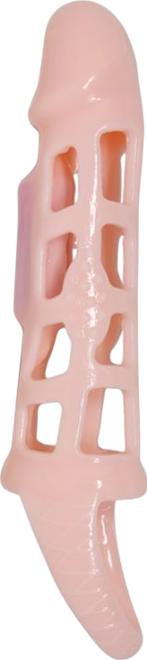 Κάλλυμα πέους από tpr σε φυσικό χρώμα, μήκους 16 εκ. και μέγιστης διαμέτρου 3,5 εκ.