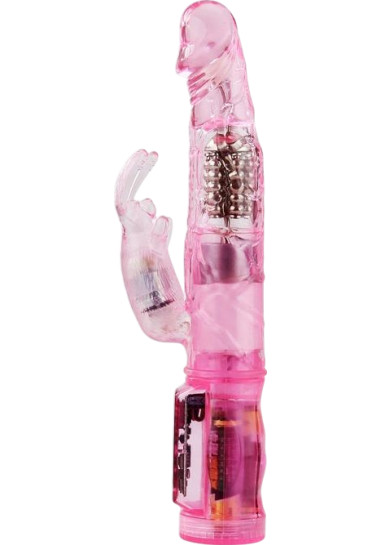 Rabbit Baile Happy Angel 21,5 cm Rabbit δονητής από pvc σε ροζ χρώμα, μήκους 21,5 εκ. και μέγιστης διαμέτρου 3,5 εκ.