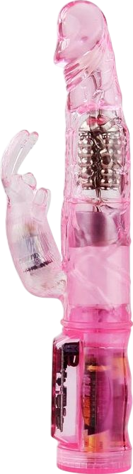 Rabbit δονητής από pvc σε ροζ χρώμα, μήκους 21,5 εκ. και μέγιστης διαμέτρου 3,5 εκ.