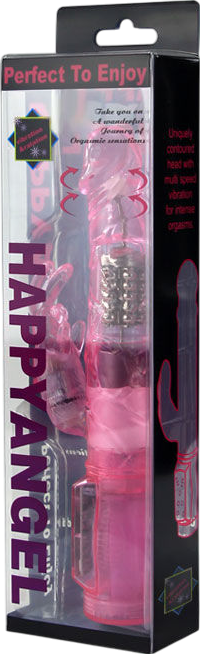 Rabbit δονητής από pvc σε ροζ χρώμα, μήκους 21,5 εκ. και μέγιστης διαμέτρου 3,5 εκ.