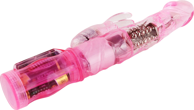 Rabbit δονητής από pvc σε ροζ χρώμα, μήκους 21,5 εκ. και μέγιστης διαμέτρου 3,5 εκ.